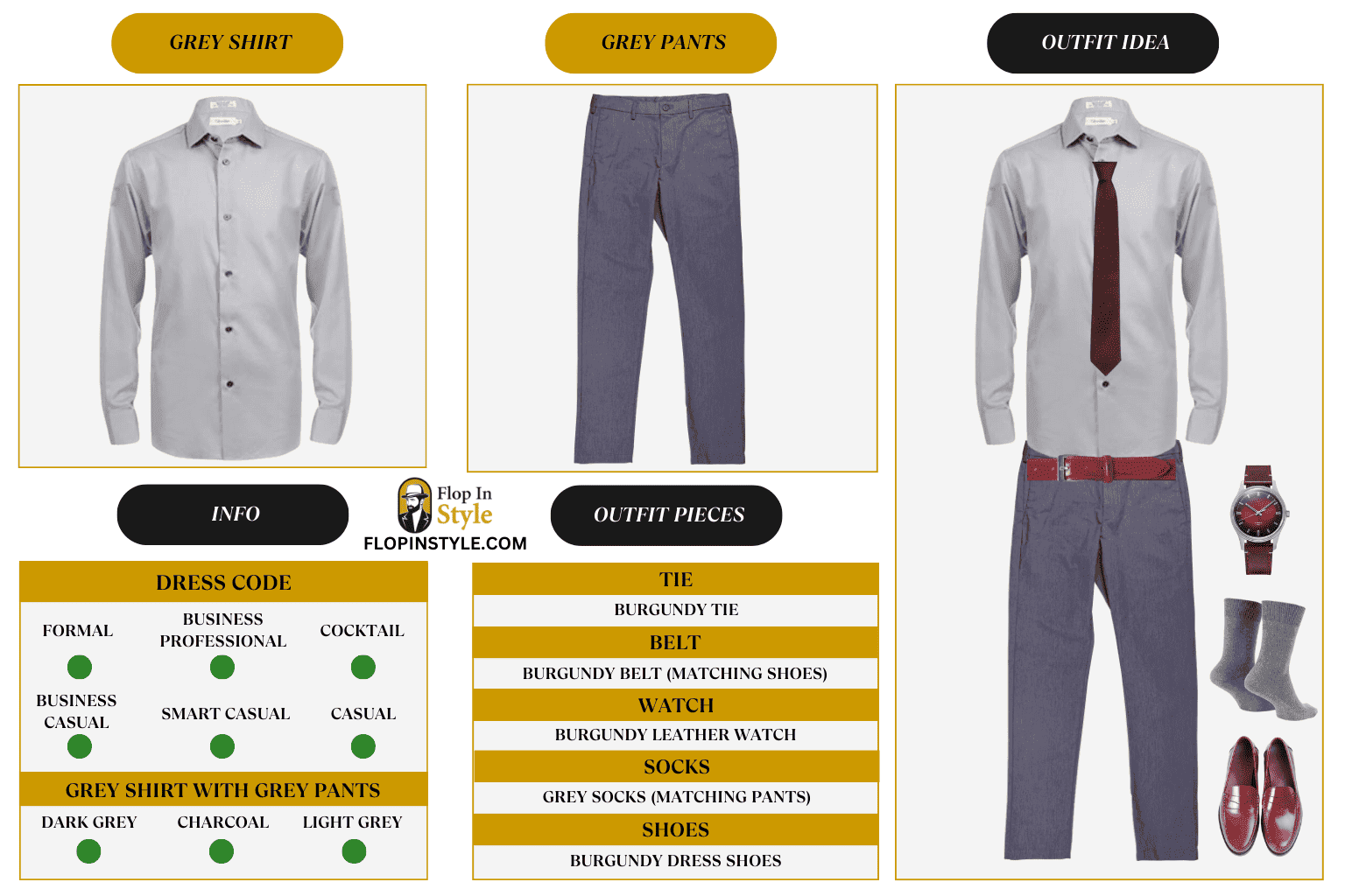 What Color Shirt Goes With Grey Pants? (Outfit Ideas)