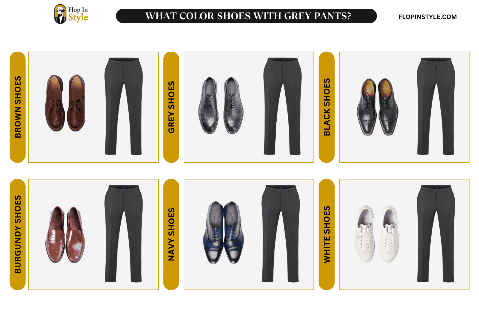 What Color Shoes With Grey Pants? (Outfit Ideas)