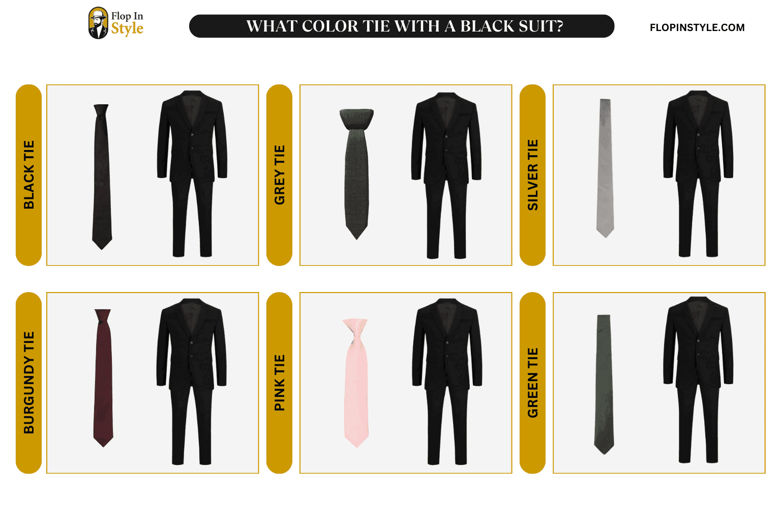 What Color Tie With A Black Suit? (Outfit Ideas)