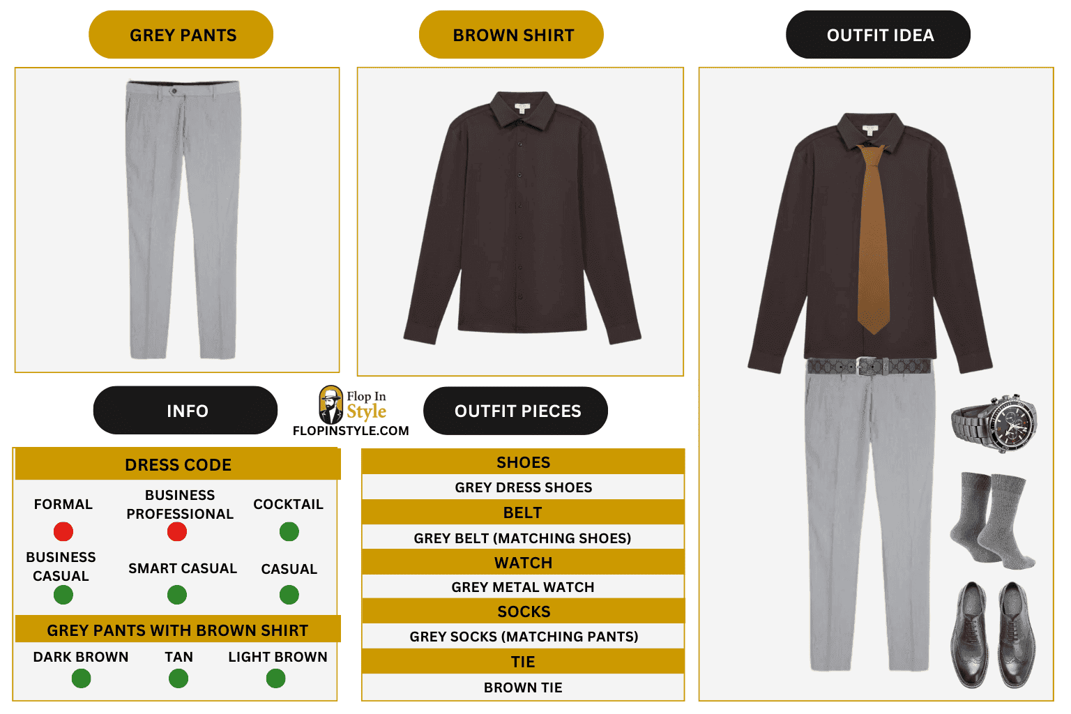 What Color Pants With A Brown Shirt? (Outfit Ideas)