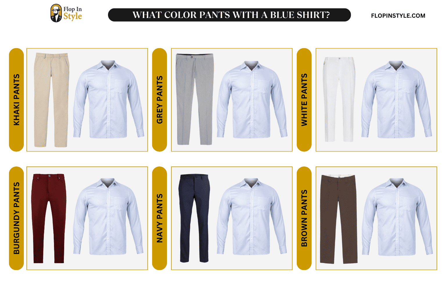 What Color Pants With A Blue Shirt Outfit Ideas What Color Pants With A Blue Shirt Outfit Ideas