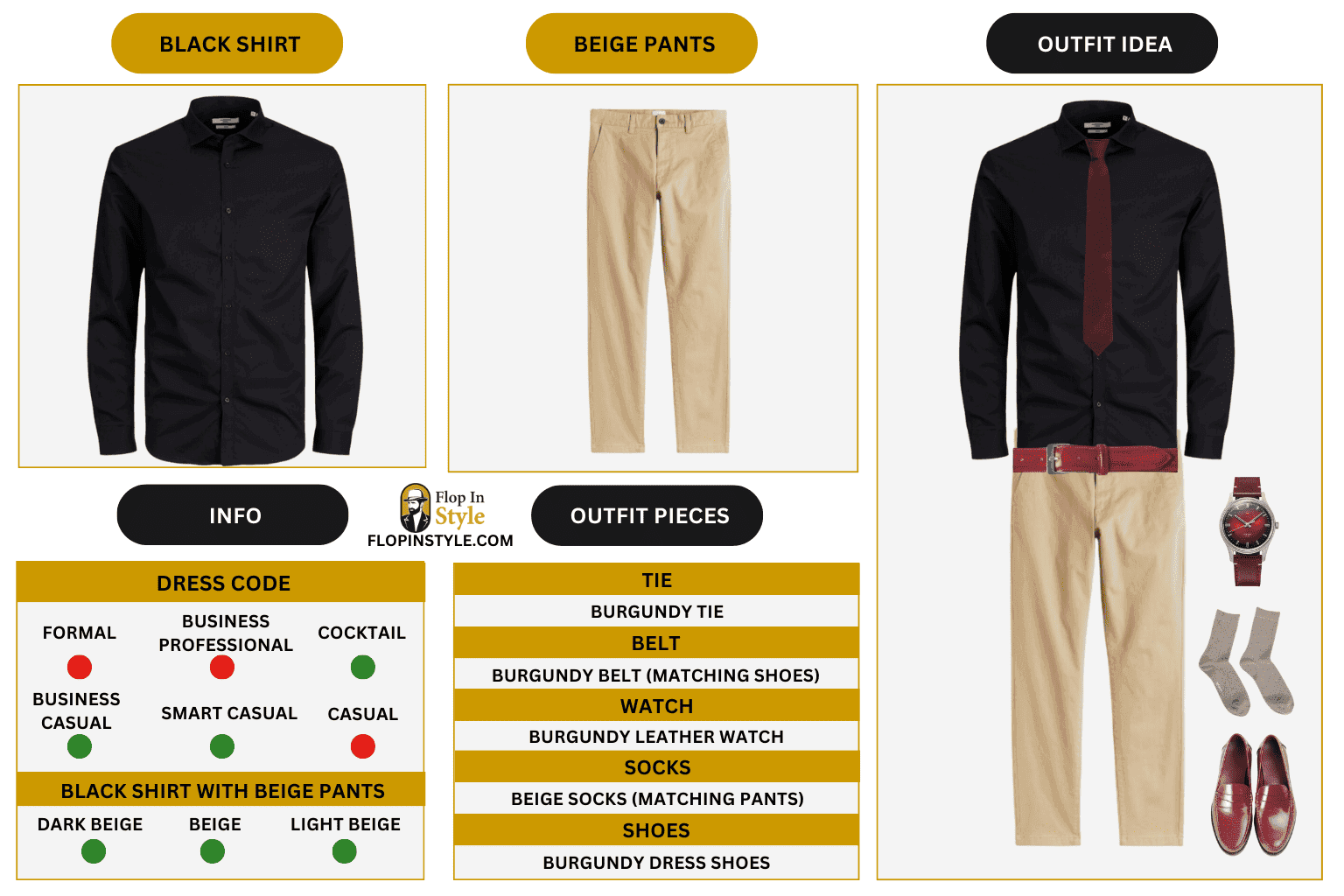 what-color-shirt-with-beige-pants-outfit-ideas