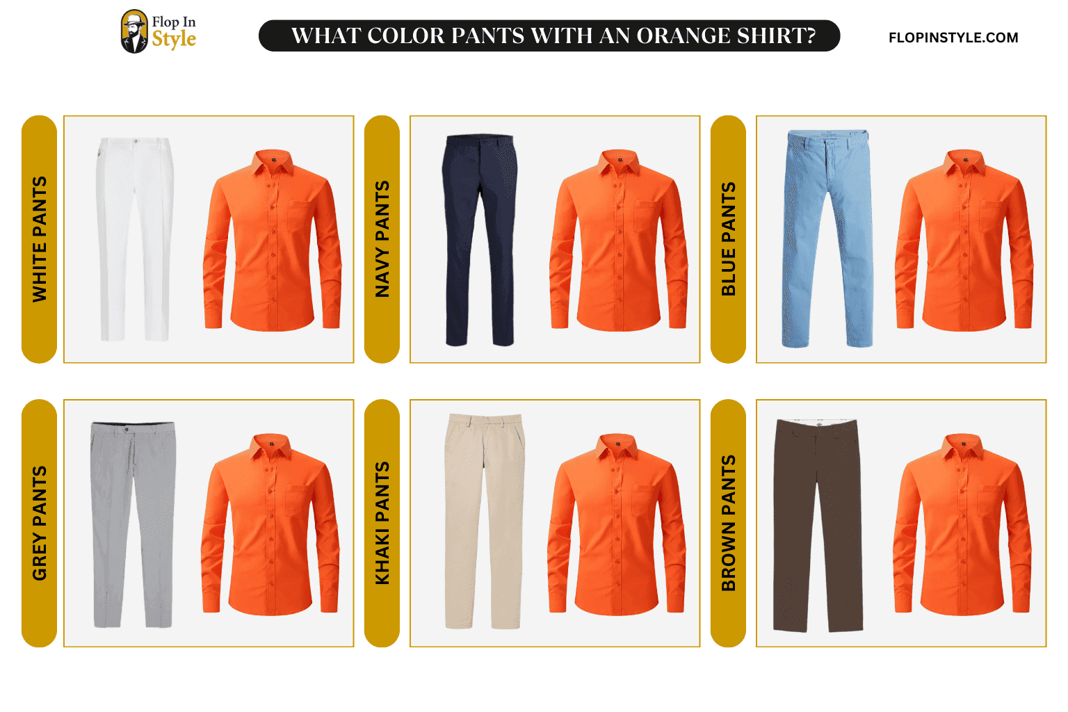 What Color Pants With An Orange Shirt? (Outfit Ideas)