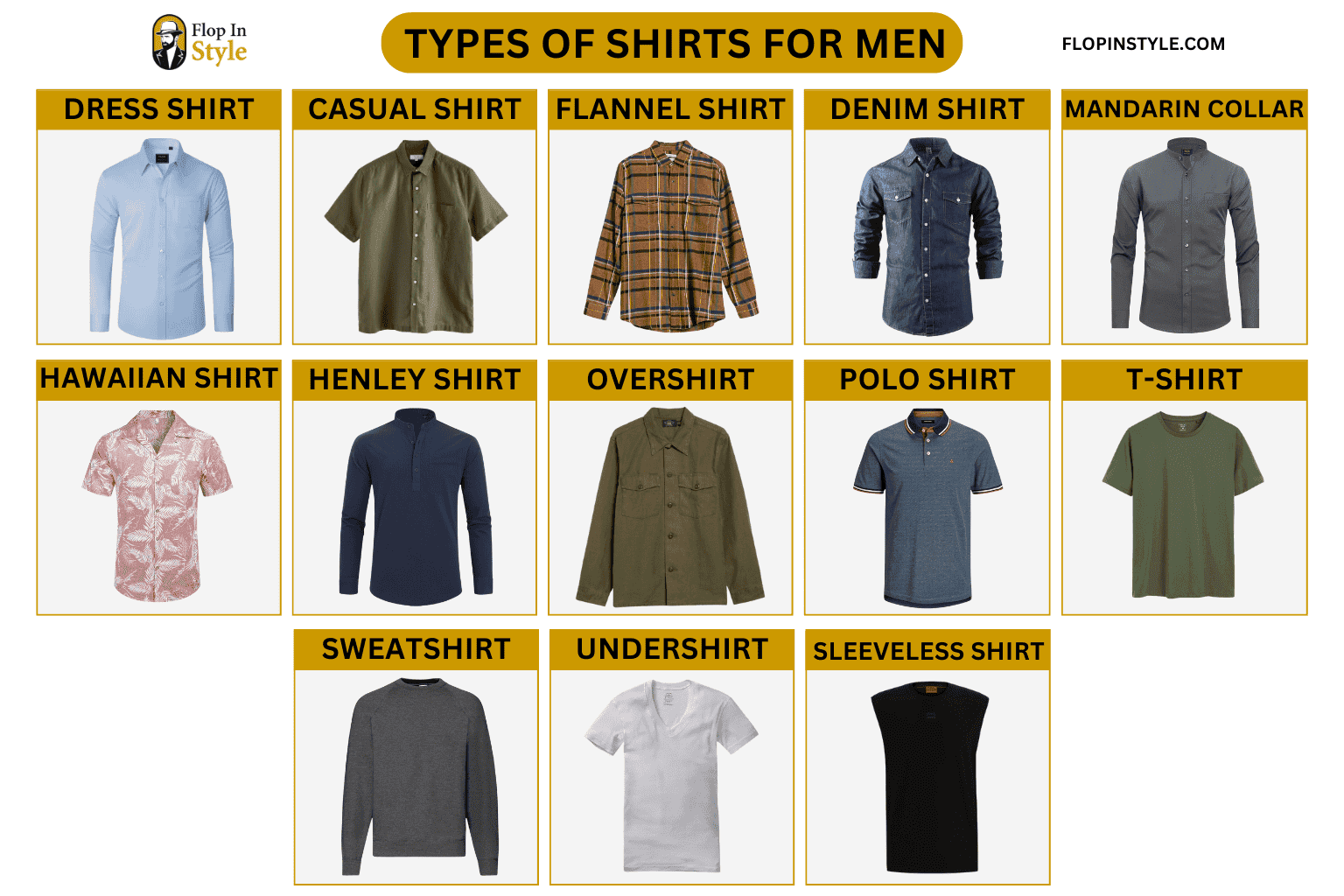 13 Types Of Shirts For Men You Need