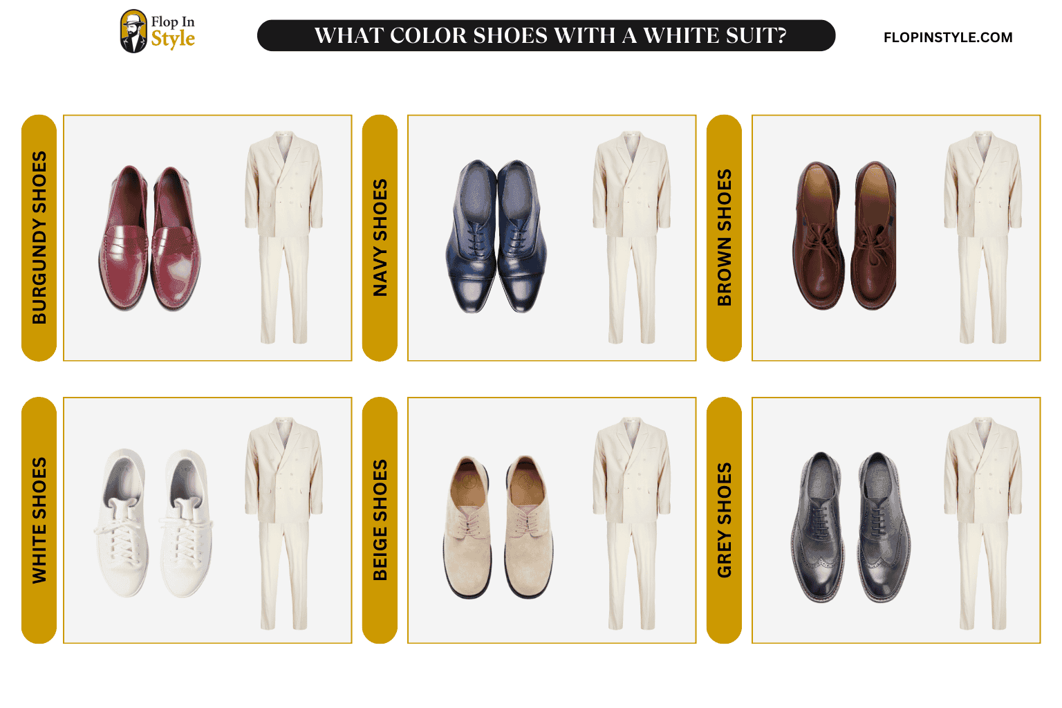 What Color Shoes With A White Suit? (Outfit Ideas)